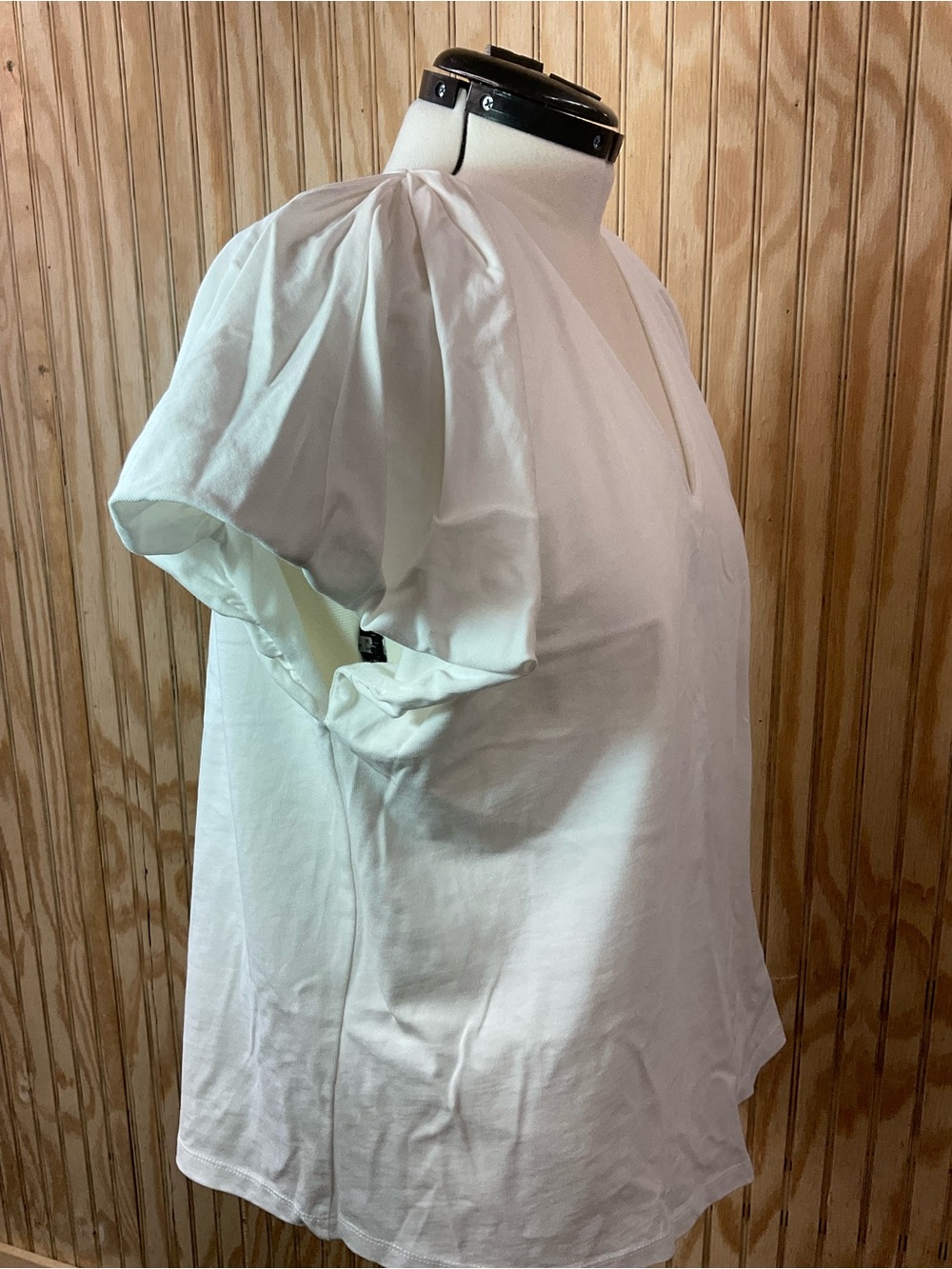 English Factory White V-Neck Short Sleeve Top - Picture 2 of 5